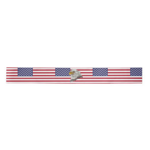 American Flag Satin Ribbon