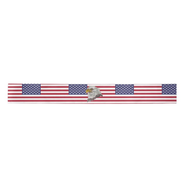 American Flag Satin Ribbon (Front)