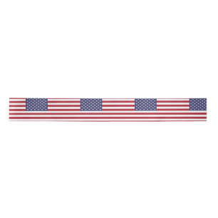 American Flag Satin Ribbon