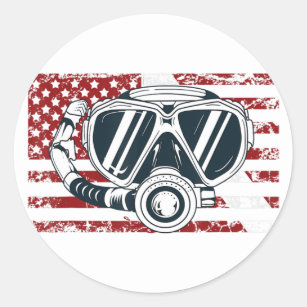 Dive Flag Stickers - 189 Results | Zazzle