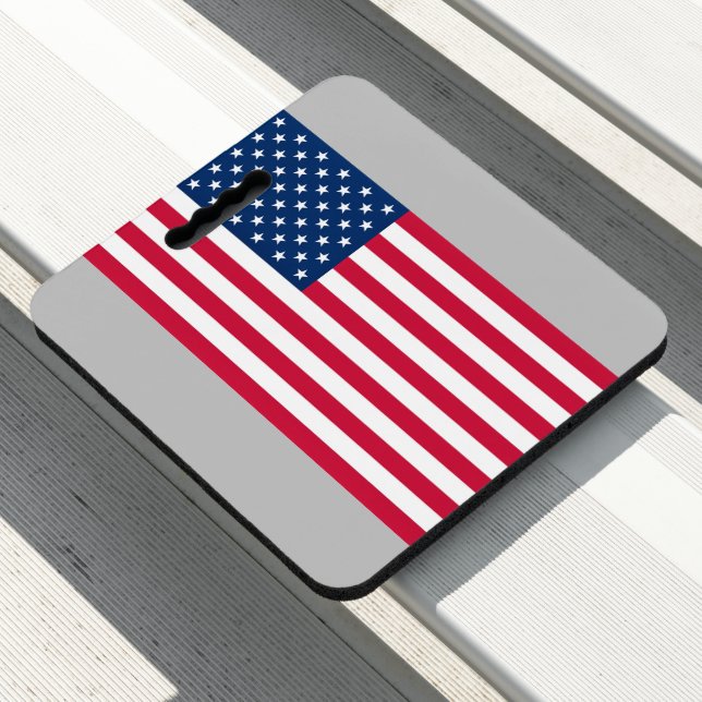 American Flag Seat Cushion (In Situ)