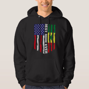 American Flag & Senegal Flag Best Mimi Ever Family Hoodie
