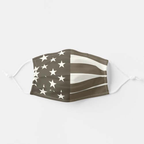 American Flag Sepia Cloth Face Mask Cover