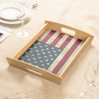 American Flag serving tray