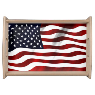 American Flag Serving Tray