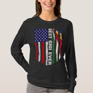 American Flag & Seychelles Flag Best Gigi Ever Fam T-Shirt