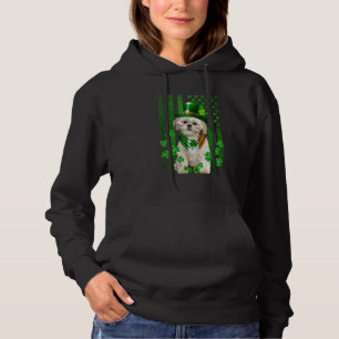 American Flag Shih Tzu Dog Hat Irish St Patricks D Hoodie