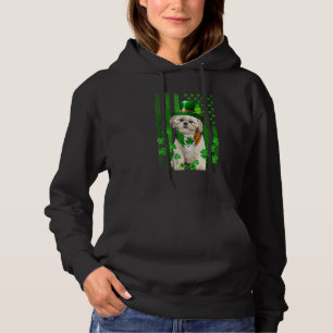 American Flag Shih Tzu Dog Hat Irish St Patricks D Hoodie