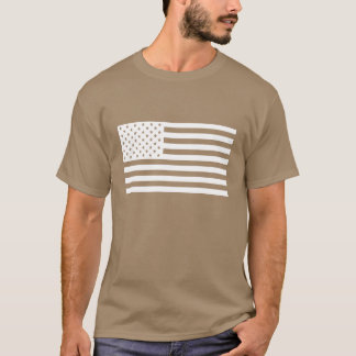 American Flag Shirt - White Text
