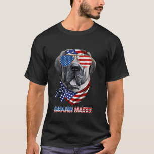 American Flag Shirts English Mastiff Dog Lover Gif