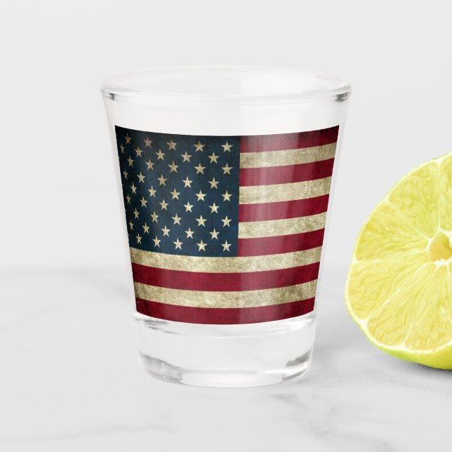 American Flag Shot Glass (Front)
