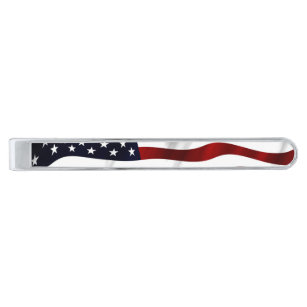 Official American Flag Tie Bar 