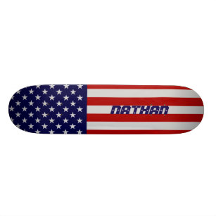 American Flag Skateboard