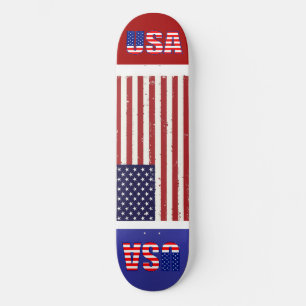 American flag skateboard