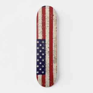 American flag skateboard