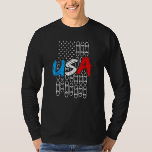 American Flag Skateboard Fan Usa Skateboard Flag   T-Shirt