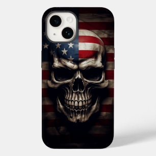 American Flag Skull  Case-Mate iPhone 14 Case