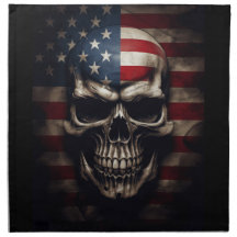 American Flag Skull