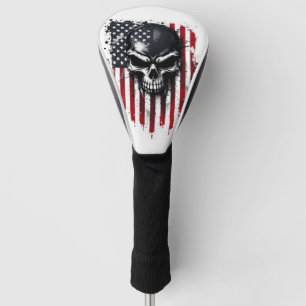 American Flag Skull Golf Head Cover