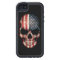 American Flag Skull on Black