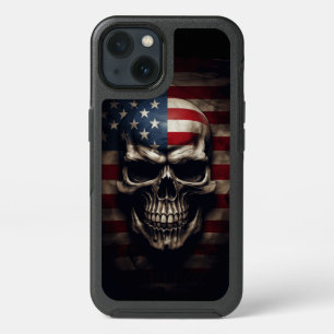 American Flag Skull  iPhone 13 Case