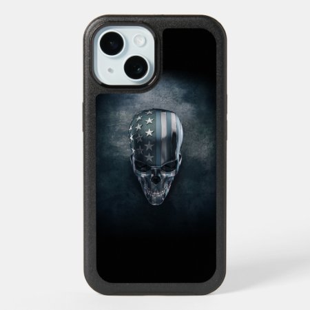 American Flag Skull Iphone 15 Case