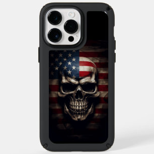 American Flag Skull  Speck iPhone 14 Pro Max Case