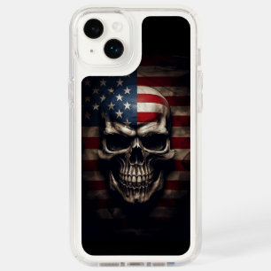 American Flag Skull Speck iPhone 14 Plus Case