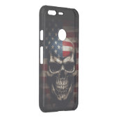 American Flag Skull  Uncommon Google Pixel Case (Back/Right)