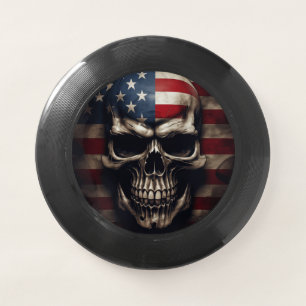 American Flag Skull  Wham-O Frisbee