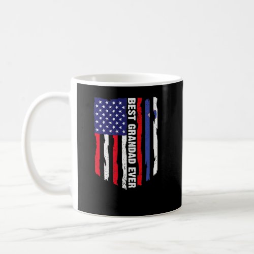 American Flag  Slovenia Flag Best Grandad Ever Fa Coffee Mug