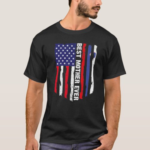 American Flag  Slovenia Flag Best Mother Ever Fam T_Shirt