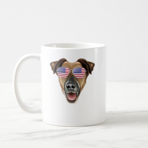 American Flag Smooth Fox Terrier Dog America Pocke Coffee Mug