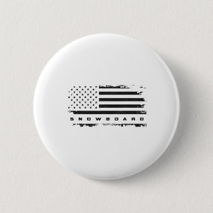 American Flag Snowboard Apparel - Snowboarding Sno Button