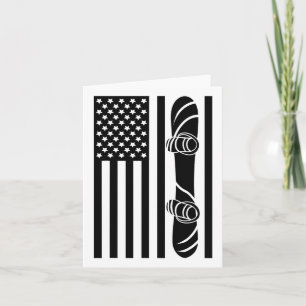 American Flag Snowboard Apparel - Snowboarding Sno Card