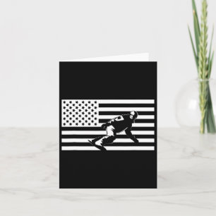 American Flag Snowboard Apparel - Snowboarding Sno Card