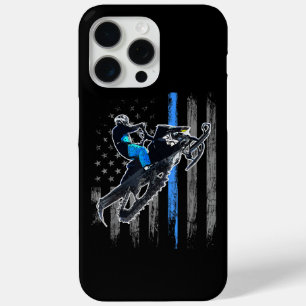 American Flag Snowmobile Shirt Men Snowmobile Ridi iPhone 15 Pro Max Case