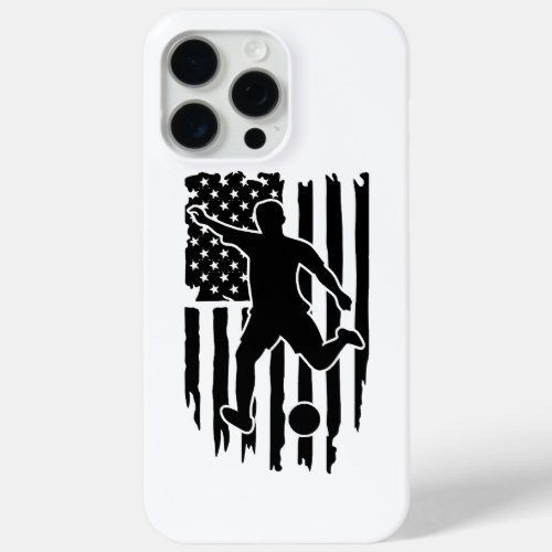 American Flag Soccer Shirt iPhone 15 Pro Max Case