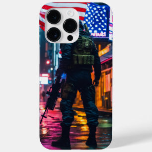 American flag soldier iPhone 14 Pro Max Case cover