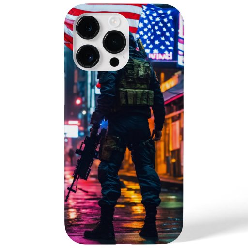 American flag soldier iPhone 14 Pro Max Case cover