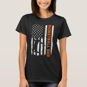 American Flag Sports Vintage Best Dad Ever Proud B T-Shirt