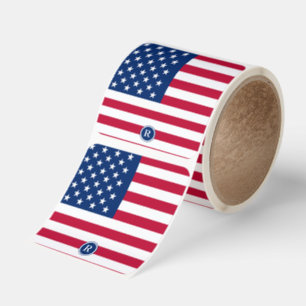 American Flag  Square Sticker