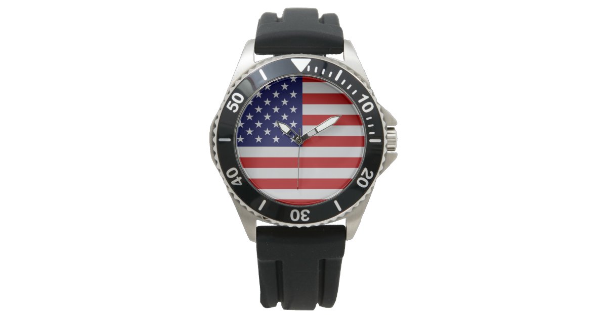 Patriotic Stainless Steel Watch Under $100