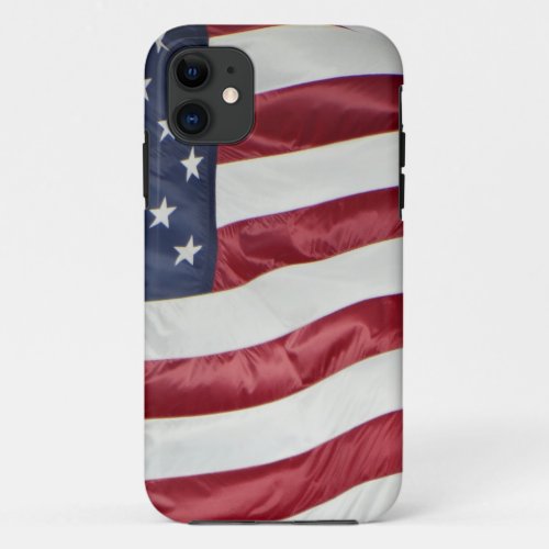 American FlagStar Spangled Banner red white blue iPhone 11 Case