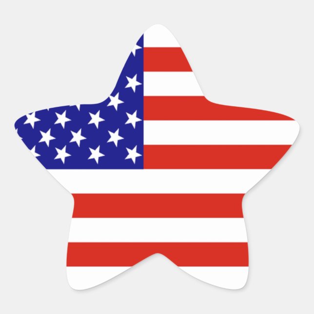 AMERICAN FLAG STAR STICKER (Front)