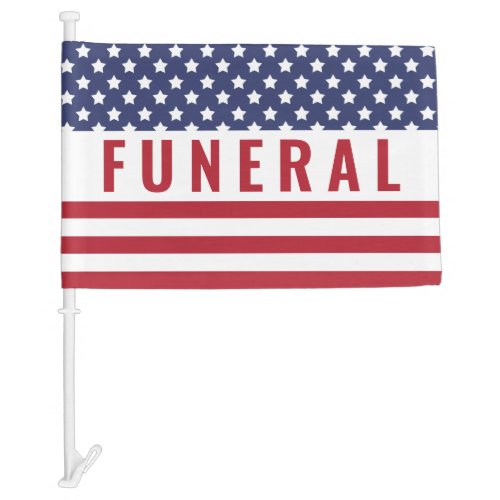 American Flag Star Stripes Funeral Procession