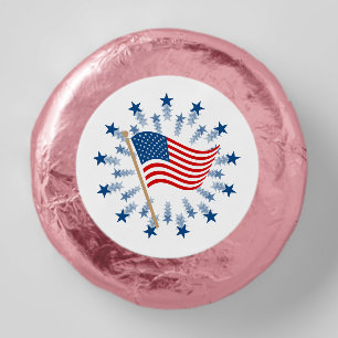 American Flag Starburst Fireworks 4th of July Dipped Oreo Cookie Favors