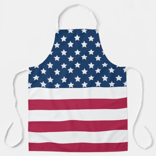 American Flag Stars And Stripes Apron