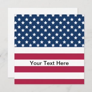 American Flag Stars And Stripes Card