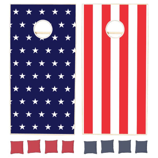 American Flag Stars and Stripes Cornhole Set (Set)